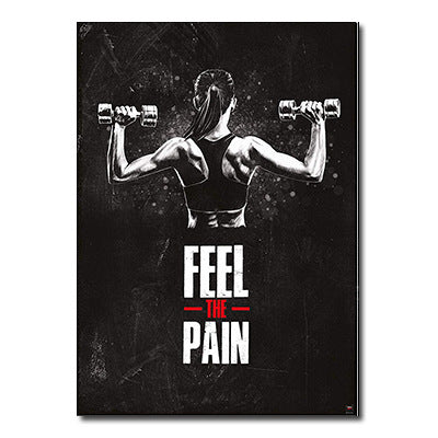 Silk Poster Print Gym Room Fitness Wall Art Pictures For Home Decor