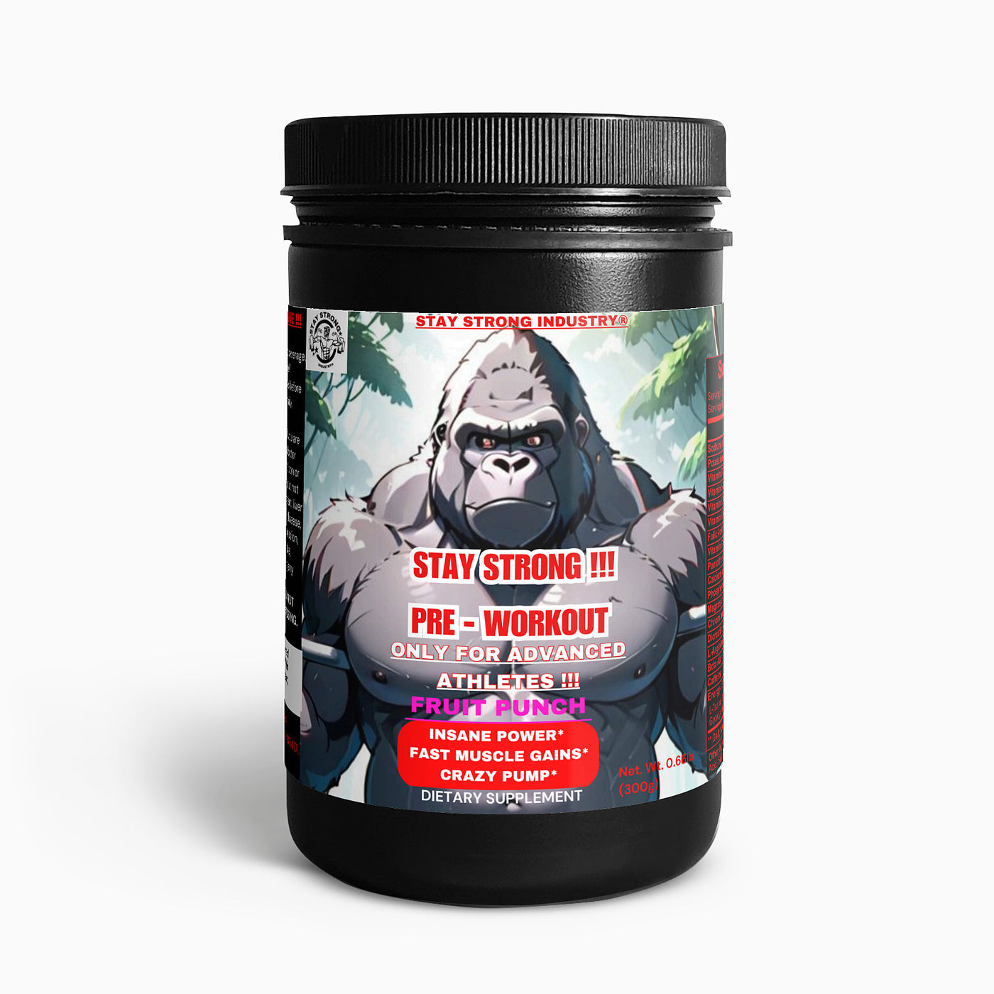 STAY STRONG ® STRONGER THAN LAST TIME !!! Pre-Workout Powder (Fruit Punch) LIMITED EDITION !!! LAST ITEMS LEFT !!!