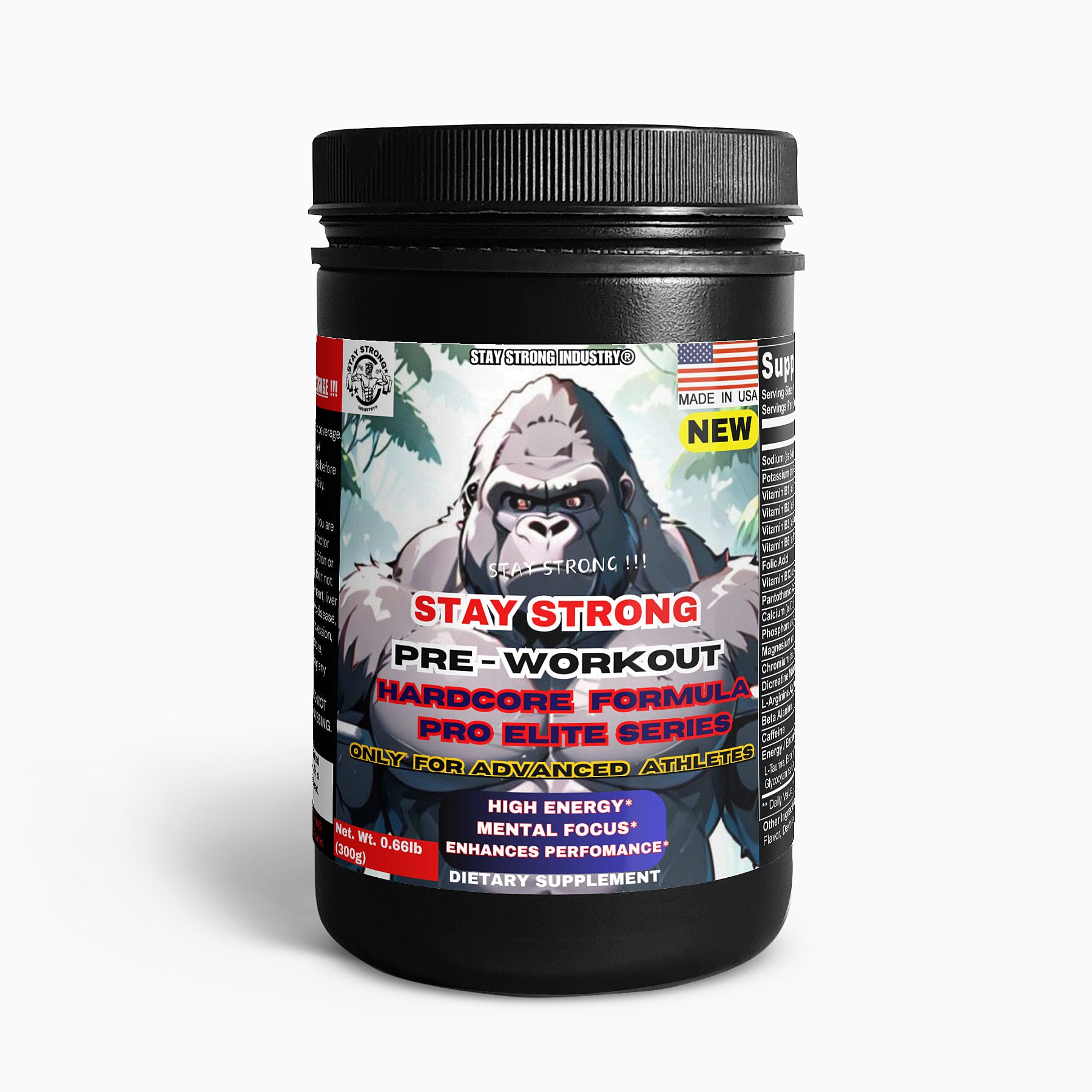 STAY STRONG® Pre-Workout Powder (Fruit Punch) LIMITED EDITION !!!