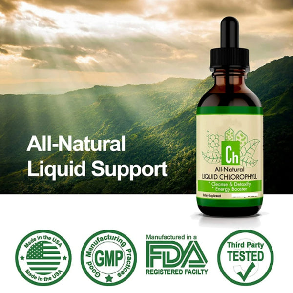 Natural Flavor Alcohol Free Chlorophyll Drops