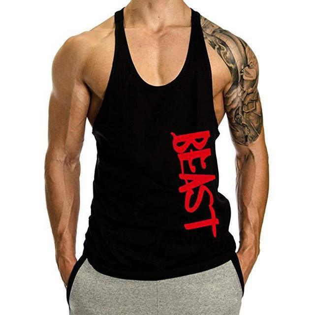 Muscle Gym Loose Leisure Sports Vest Men's I-shaped Breathable Sleeveless T-shirt