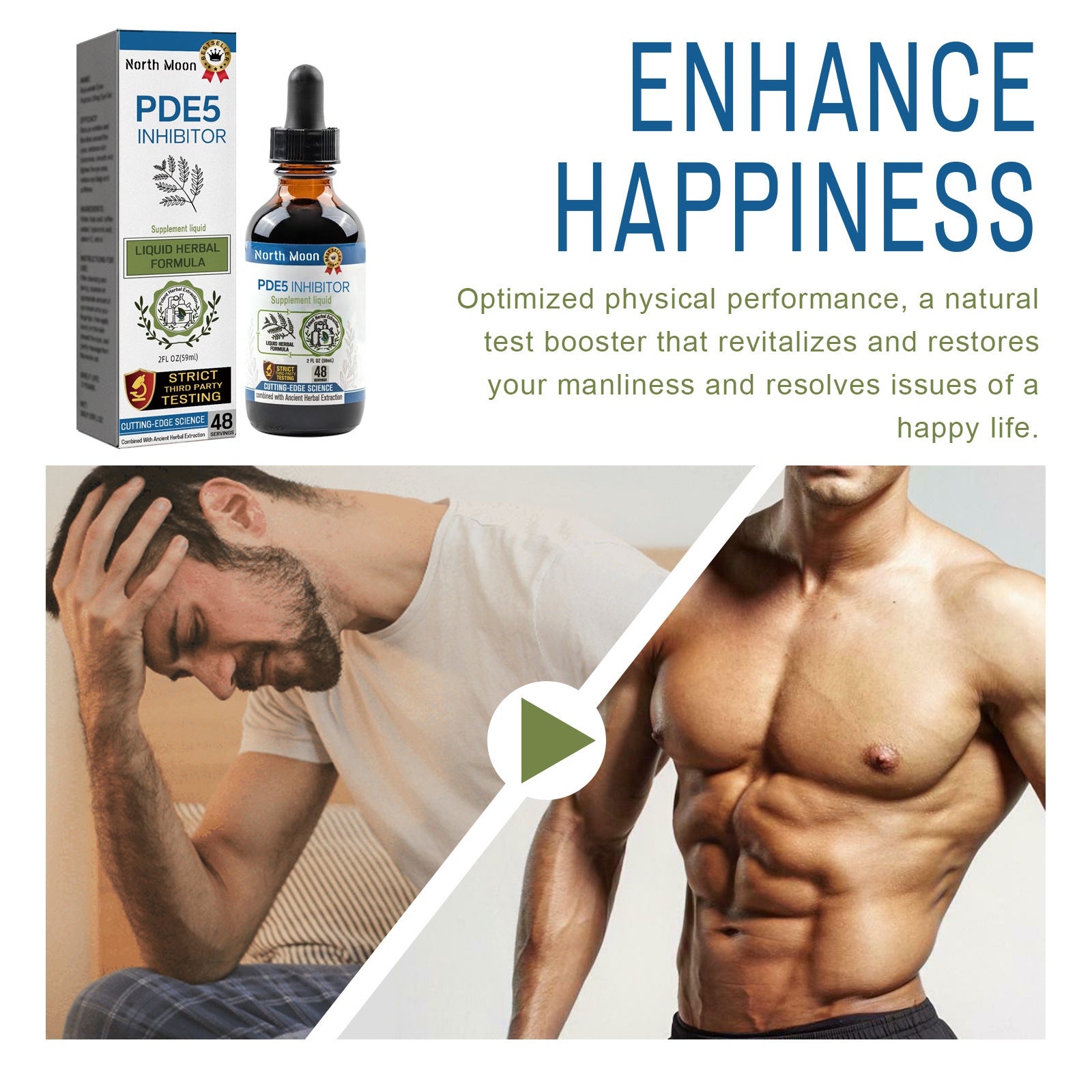 Men's Body Care Strengthen Physical Endurance Treatment Oil