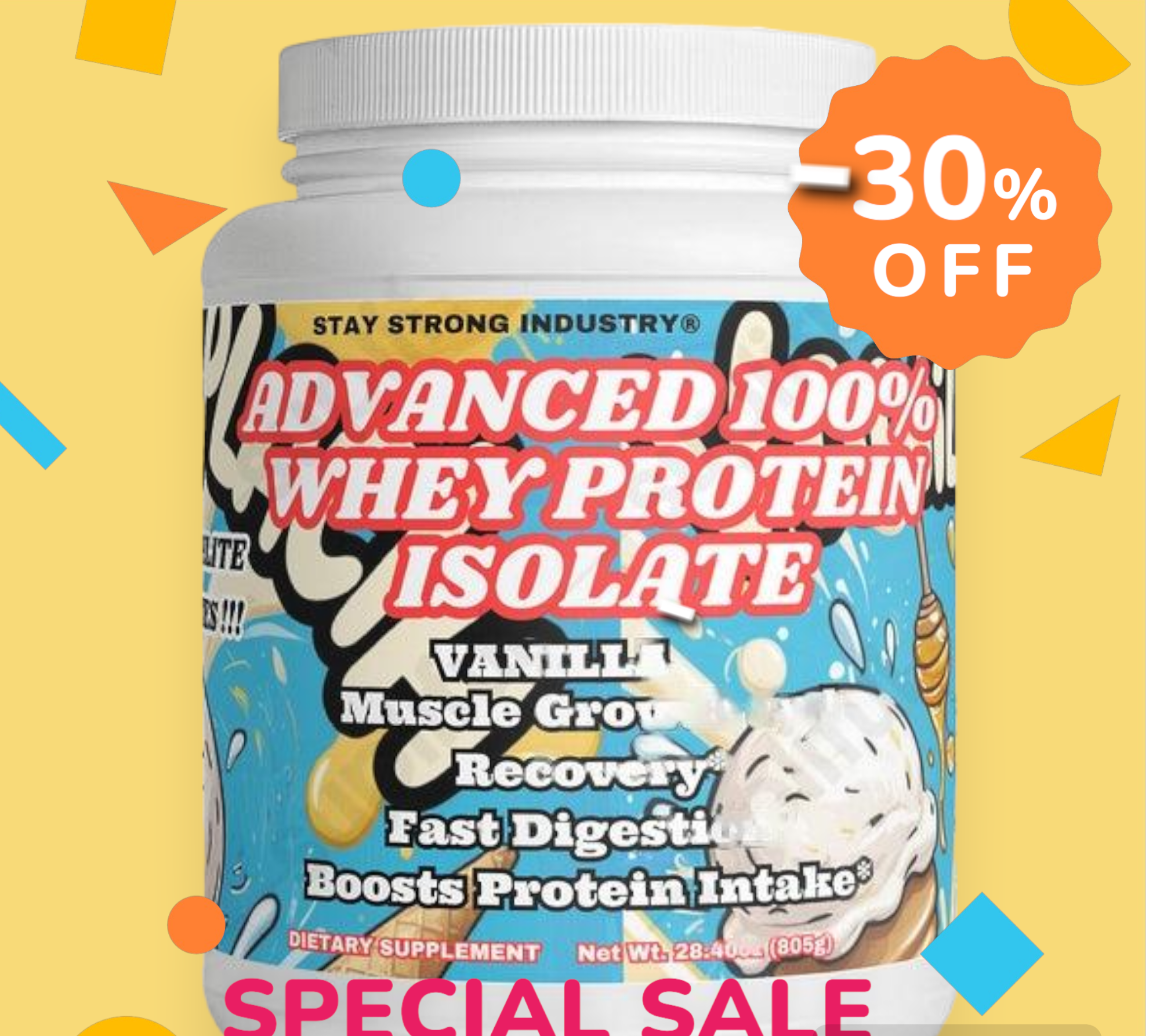 Advanced 100% Whey Protein Isolate (Vanilla)