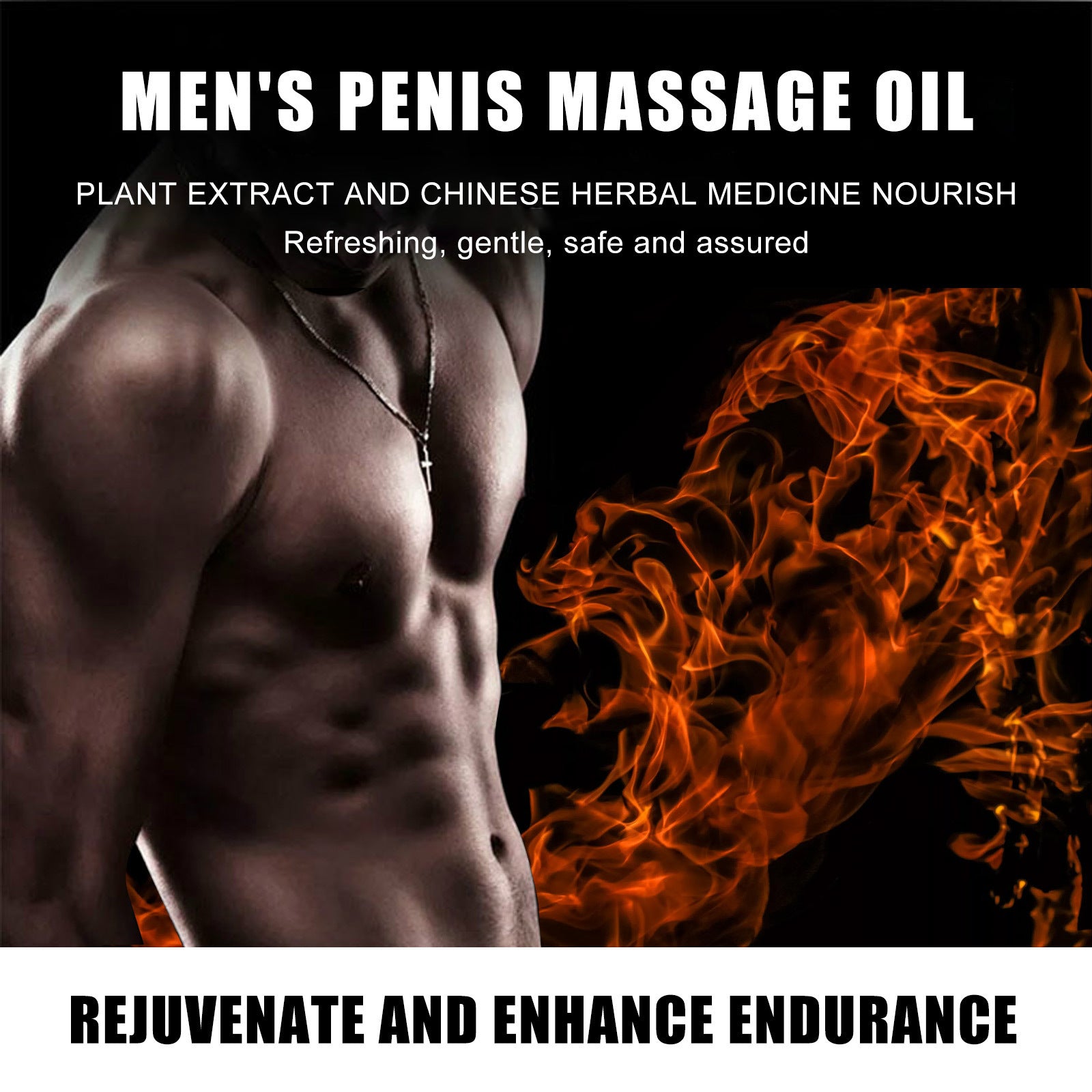 Men's Massage Essential Oil Private Parts Empower Maintenance Vitality Endurance Exercise