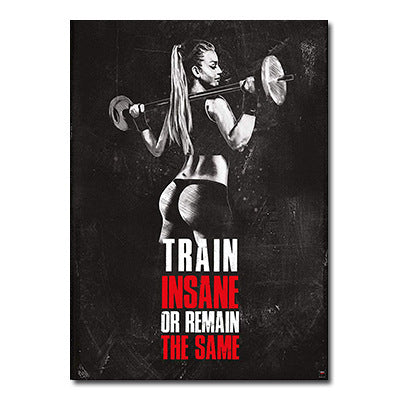 Silk Poster Print Gym Room Fitness Wall Art Pictures For Home Decor